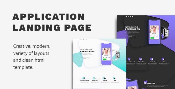 Appmicron – App & Product Landing page – 26168193