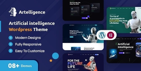 Artelligence | AI & Robotics WordPress Theme – 45610709