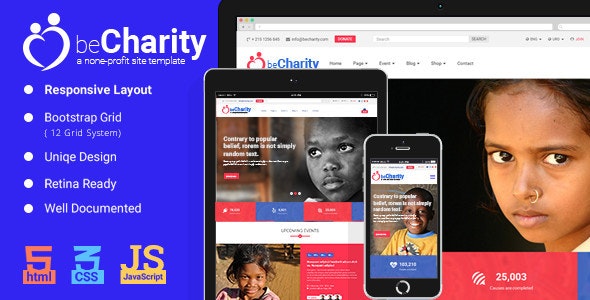 beCharity – HTML5 Charity Template – 19365034