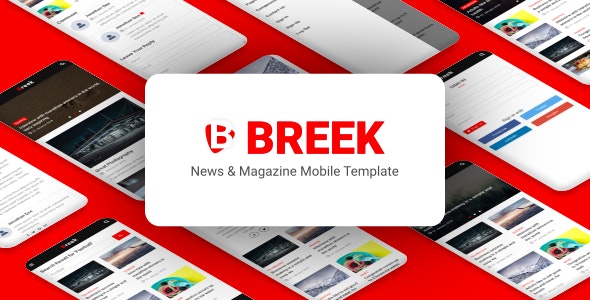 Breek – News & Magazine Mobile Template – 22314495
