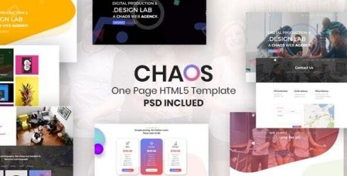 Chaos – Creative Parallax One Page HTML5 Template – 21265907