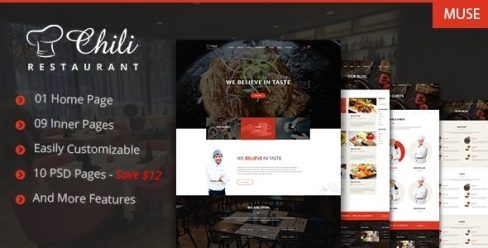 Chili – Premium Restaurant Muse Template – 17813459