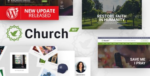 ChurchWP – A Contemporary WordPress Theme for Churches – 19128148