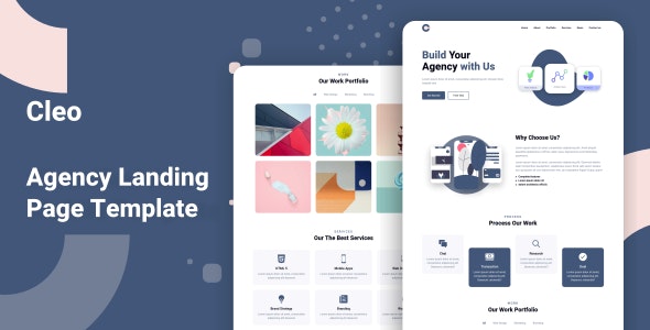 Cleo – Agency Landing Page Template – 28399956