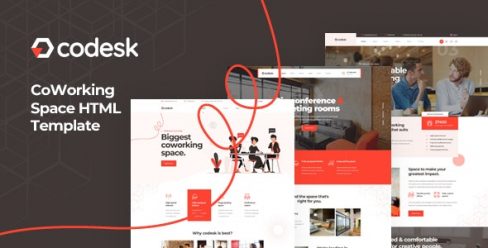 Codesk – Coworking Space HTML Template – 27010564