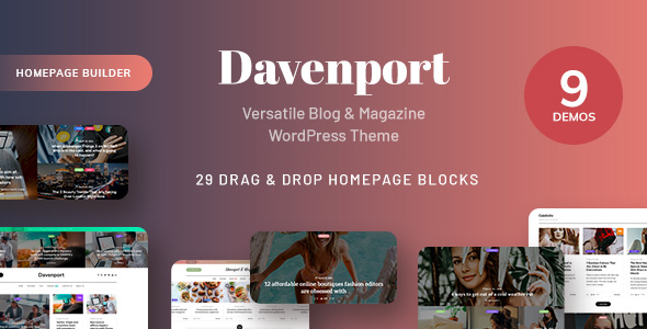 Davenport – Versatile Blog and Magazine WordPress Theme – 23765523