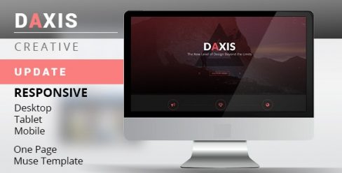 DAXIS One Page Muse Template – 19759054