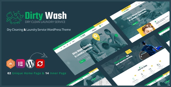DirtyWash – Laundry Service WordPress Theme – 29360666