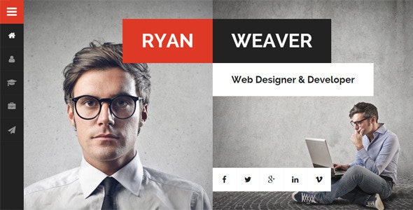 Divergent – Personal Vcard Resume WordPress Theme – 13224711