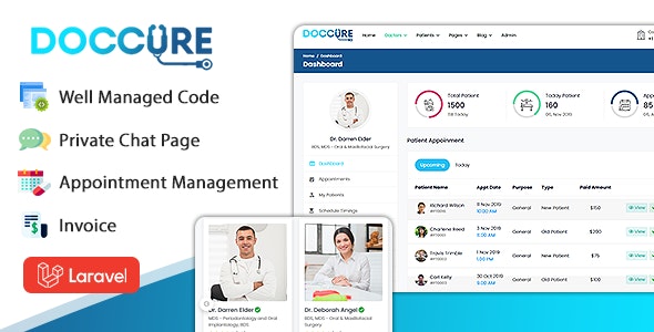 Doccure – Doctor Appointment Booking System Template (HTML + Laravel) – 27610327