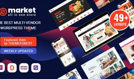 eMarket - All-in-One Multi Vendor MarketPlace Elementor WordPress Theme (49 Indexes, Mobile Layouts) - 20492674