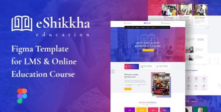 eShikkha - LMS and Online Education Figma Template - 29795525