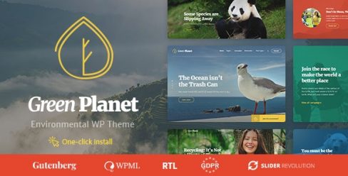 Ecology & Environment WordPress Theme – Green Planet – 21089437
