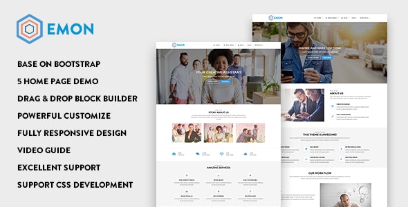 Emon – Responsive Business Drupal 8.7 Theme – 15963162