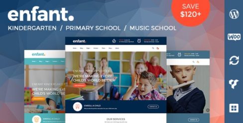 Enfant – School and Kindergarten WordPress Theme – 20121401
