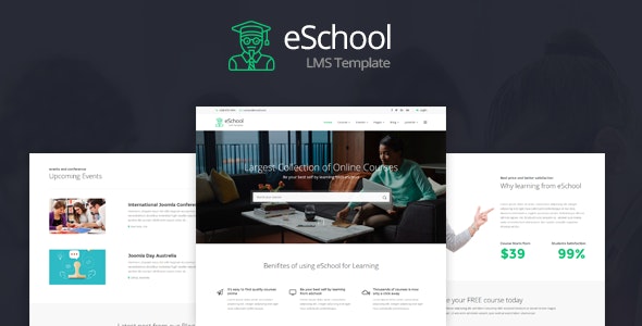 eSchool – Education & Joomla LMS Template – 19533899