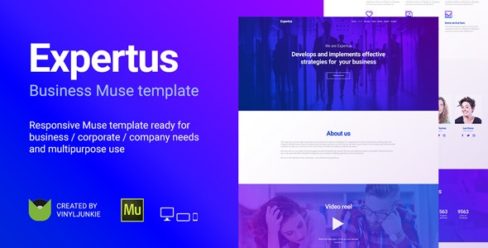Expertus – Business / Corporate / Company Responsive Muse Template – 20308923