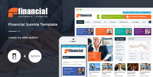 Financial – Responsive Joomla News Template – 8155299