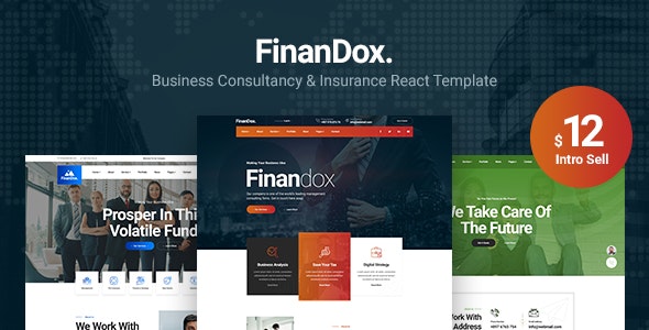 Finandox – ReactJS Business Consulting Template – 27022161
