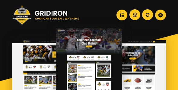 Gridiron | American Football & NFL Superbowl Team WordPress Theme – 24840047