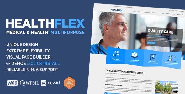 HEALTHFLEX – Doctor Medical Clinic & Health WordPress Theme – 13115123