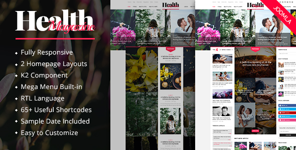 HealthMag – Multipurpose News/Magazine Joomla Template – 14603495