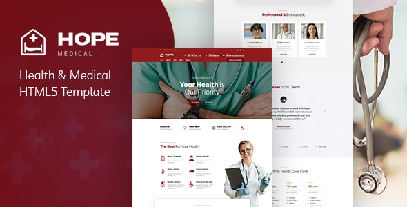 Hope – Health & Medical HTML5 Template – 30238605
