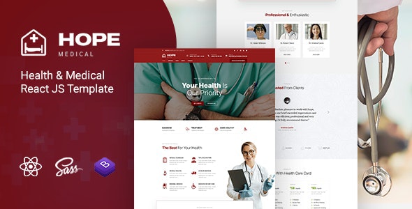 Hope – Health & Medical React JS Template – 31975677
