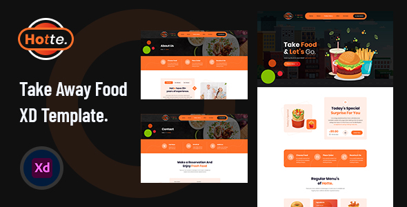 Hotte – Take Away Food XD Template – 28285737