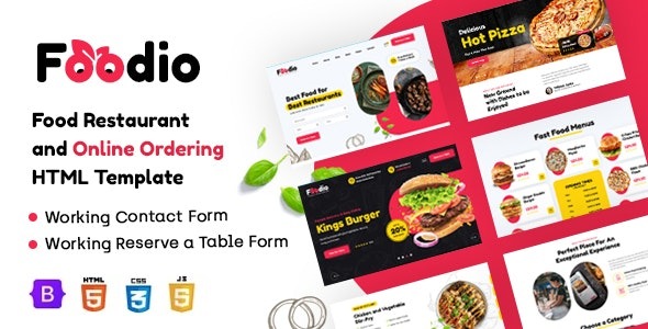 Foodio – Fast Food & Restaurant HTML Template –  44275951