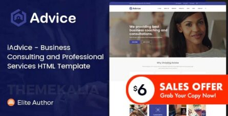 iAdvice - Business Consulting and Professional Services HTML Template - 21117621