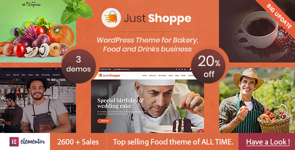 Justshoppe – Elementor Cake Bakery WordPress Theme – 4747148