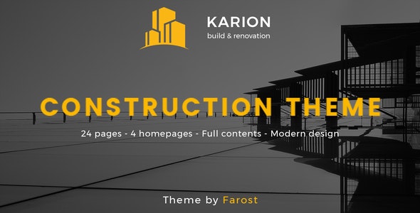 Karion – Construction & Building WordPress Theme – 20916878