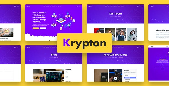 Krypton – Bitcoin Crypto Currency Joomla Template – 32280799