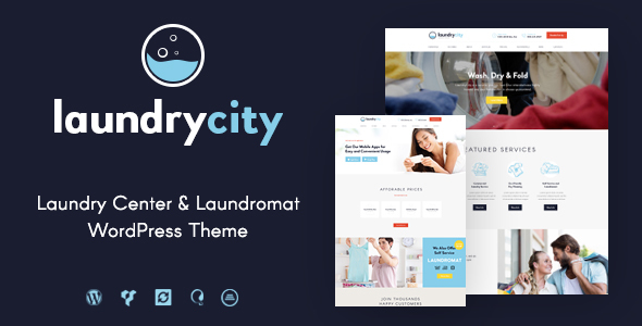 Laundry City | Dry Cleaning Services WordPress Theme – 19452973