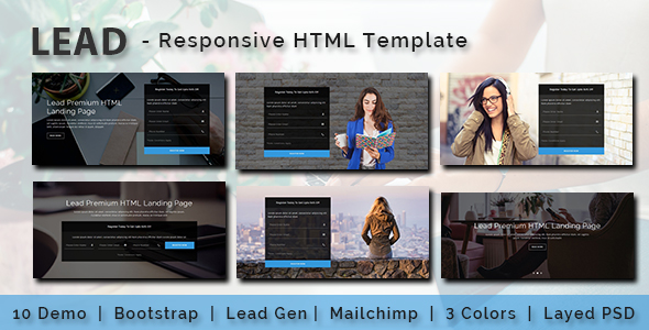 LEAD – Multipurpose Responsive HTML Landing Page – 20240034