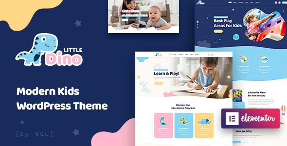 Littledino – Modern Kids WordPress Theme – 24525614