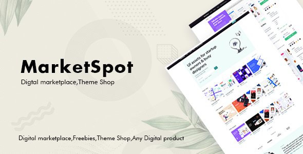 Marketspot – Digital Marketplace Template for Creative Shops – 25872680