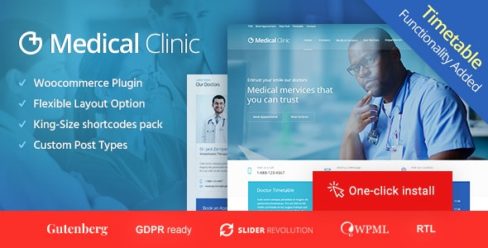 Medical Clinic – Doctor and Hospital Health WordPress Theme – 18277620
