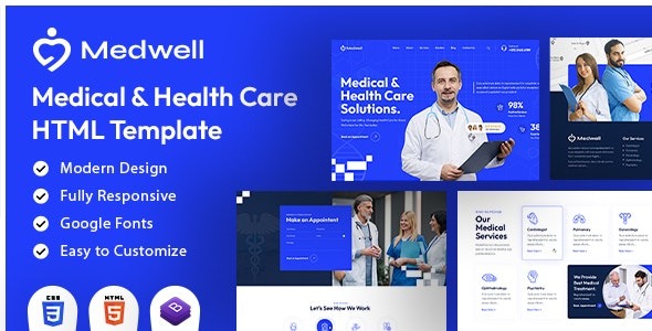 Medwell | Medical & Health Care HTML Template – 48531632