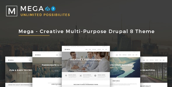 Mega – Creative Multi-Purpose Drupal 7 – 8.7 Theme – 16489591