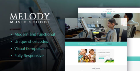 Melody – School of Arts & Music School WordPress Theme – 16390492