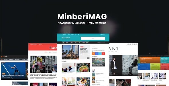 MinberiMag – Newspaper & Editorial HTML5 Magazine – 21225930