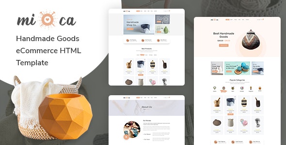 Mioca – Handmade Goods eCommerce HTML Template – 32635466