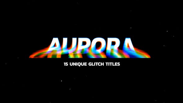 Modern Glitch Titles Aurora – 24740390