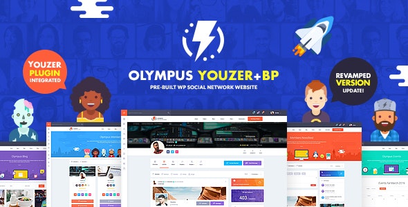 Olympus – Powerful BuddyPress Theme for Social Networking – 22788499