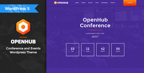 OpenHub – A Stylish Events & Conference Theme – 20317645