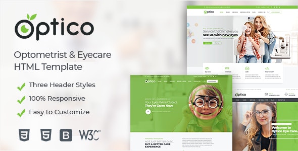 Optico | Eyecare HTML Template – 25391707