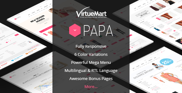 Papa – Responsive Multipurpose VirtueMart Template – 8347950
