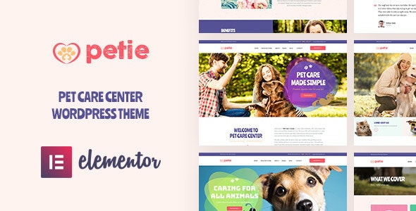 Petie – Pet Care Center & Veterinary WordPress Theme – 23230464